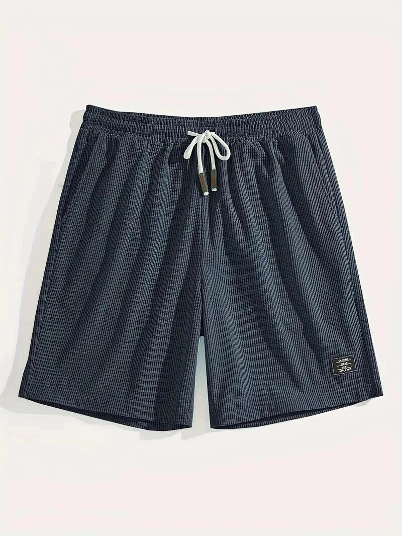FABRIPPLE Men’s Dark Grey Slim Fit Shorts for Summer - Image 4
